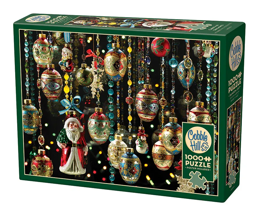 Christmas Ornaments 1000pc Compact Puzzle
