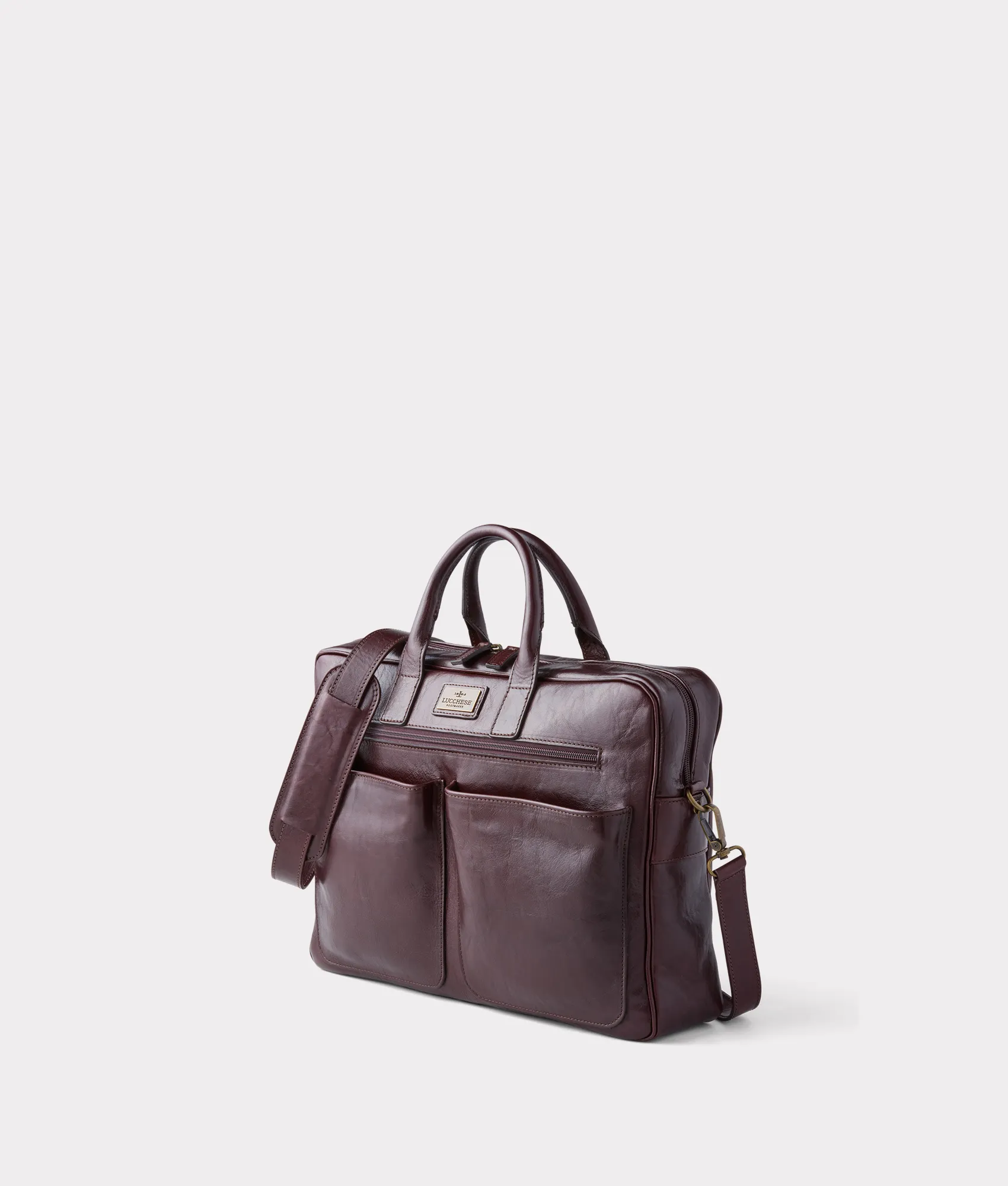 Cosimo Briefcase :: Chocolate