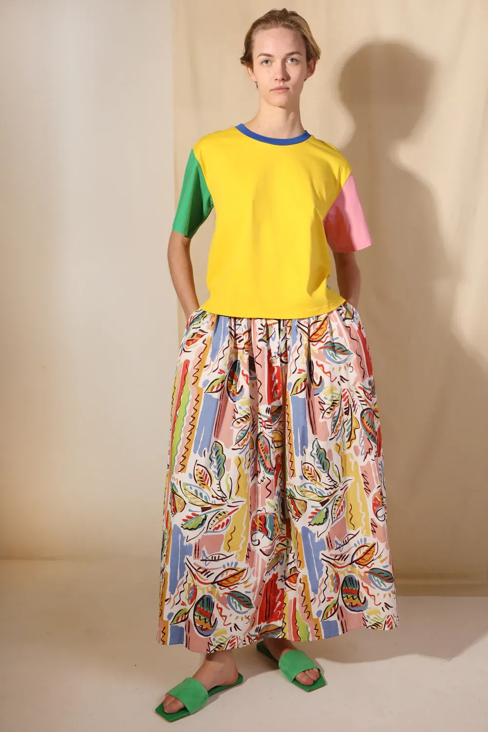 Isaac Skirt - Printed Paisley