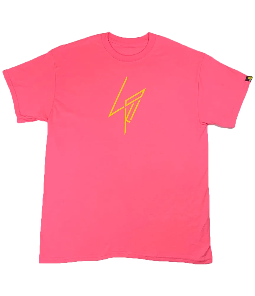 Jagged Logo - Short Sleeve Shirt - Hazard Pink
