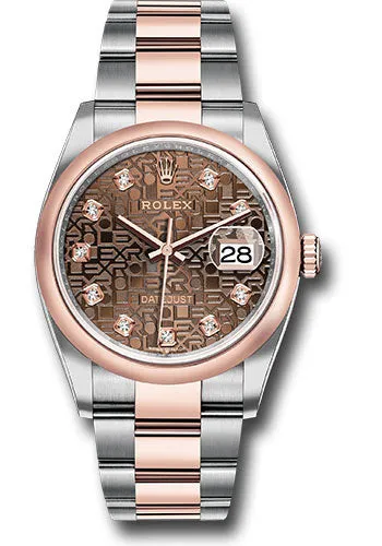 Rolex Steel and Rose Gold Datejust-36mm #126201